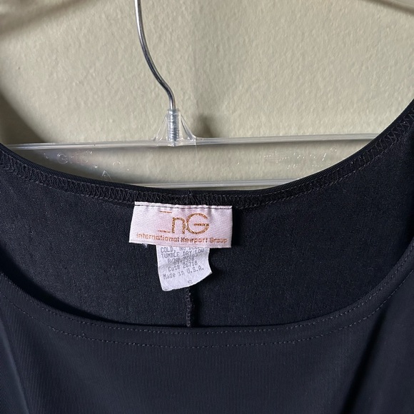 International Newport Group Black Stretchy Outfit Small Vintage - Picture 13 of 14